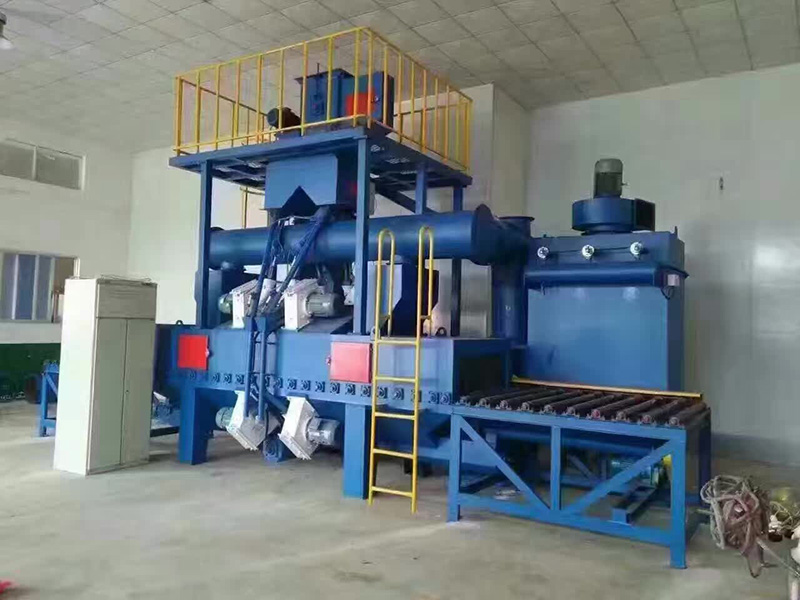 石材辊道通过式抛丸机